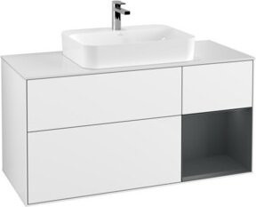 V&B Waschtischunterschrank Finion in Weiß lackiert, Breite: 120 cm, Tiefe: 50,1 cm, Höhe: 50,1 cm - Bild 1