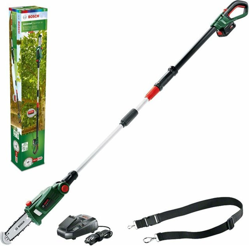 Bosch Akku-Teleskop-Hochentaster UniversalChainPole 18 in Grün/Schwarz mit 18V Akku - Bild 2