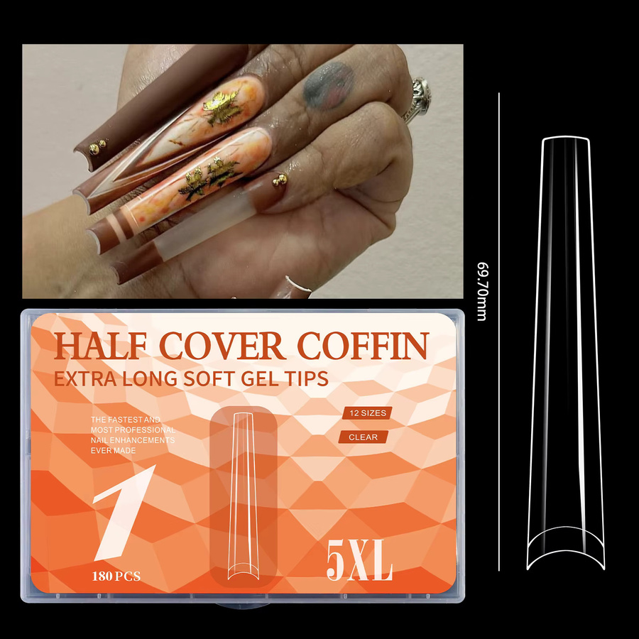 Misscheering Gel-Spitzen Coffin, 180 Stück, Glänzend, Unisex - Bild 3