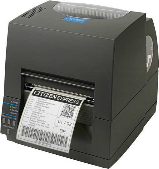Citizen CL-S621II Etikettendrucker Thermodirekt und Thermotransfer in Schwarz mit USB und serieller Schnittstelle - Bild 1