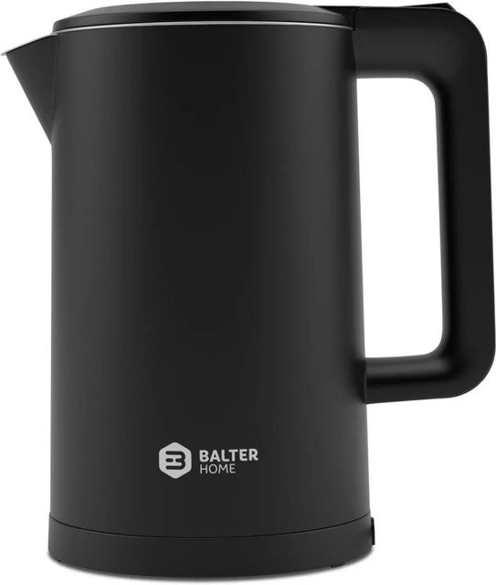 Balter Wasserkocher WK-4 Edelstahl Doppelwand Design BPA Frei Schwarz - Bild 1