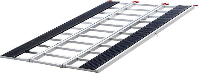 Buying Solutions MB Extra Breite Aluminium Faltbare Laderampe Silber B/H: 85 x 54 cm mit 1500LBS Kapazität - Bild 1