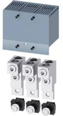 Siemens 3VA9213-0JC22 Anschlusszubehör, grau, B: 10,5 cm, H: 8,93 cm, T: 6,49 cm - Bild 1