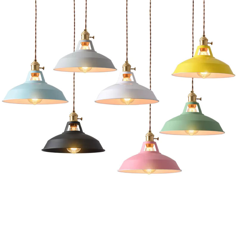 Industrielle LED Pendelleuchte Ramalho in Multicolour für Wohnzimmer, Küche und Esstisch - Bild 5