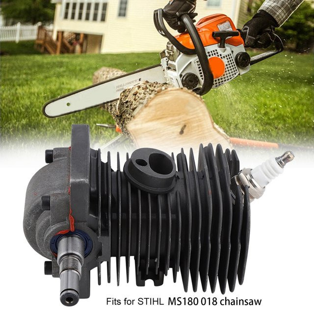 Stihl Zylinder-Kolben-Set mit Kurbelwelle für MS180 und 018 Kettensägen in Grau - Bild 1