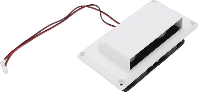 Igeteck Wohnmobil Seitenlüfter 12V Abluftventilator aus Kunststoff mit Befestigungsschrauben in White - Bild 1