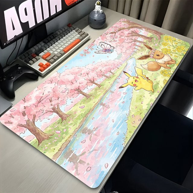 Bandai Eevee Gamer Cabiner XXL Mauspad Pokémon Desktop-Mausmatte in Multicolour - Bild 1