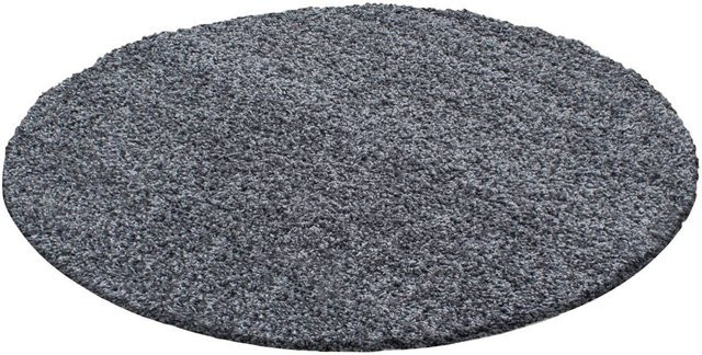 Ayyildiz Hochflorteppich Life Shaggy Grau Rund Durchmesser: 200 cm - Bild 1