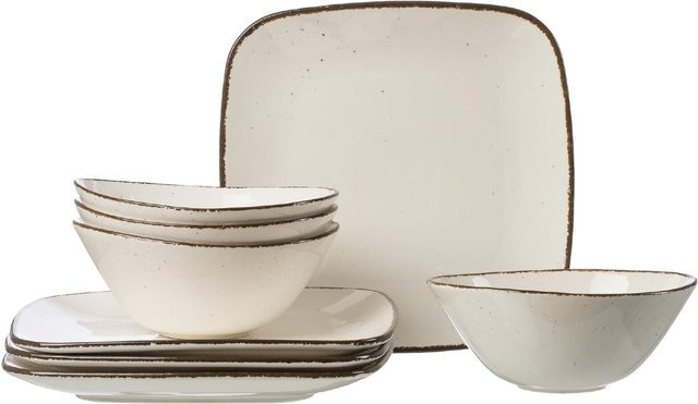 Ritzenhoff & Breker Tafelservice Casa 8er Set aus Keramik in Weiß - Bild 1