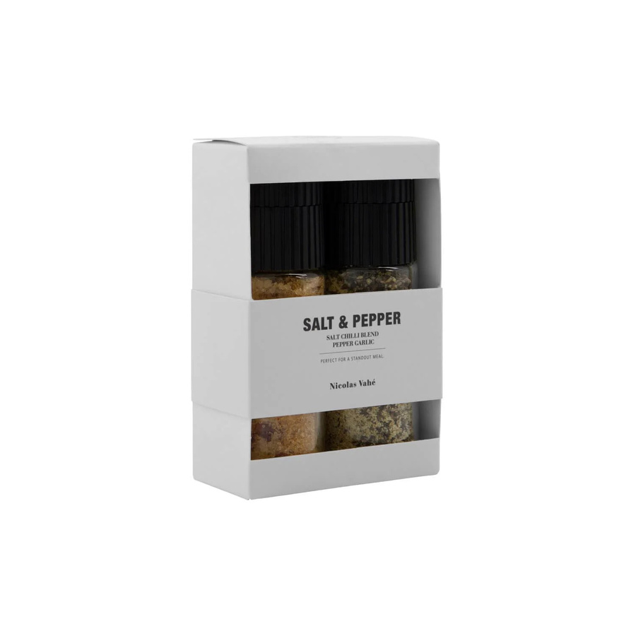 Nicolas Vahe Geschenkbox mit Chilisalz und Knoblauchpfeffer, 180 g - Bild 1