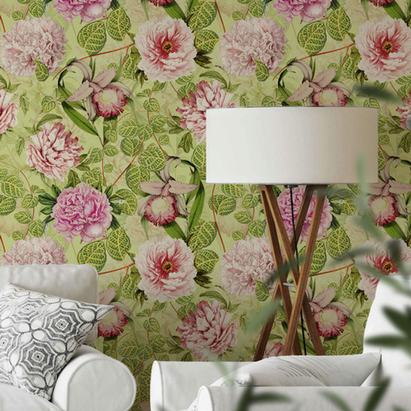 K&L Wall Art Vliestapete Vintage Sommer Botanische Blumen, mehrfarbig, matt - Bild 4