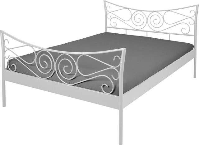 Vaja Möbel Metallbett Justine in Weiß, modern, B/T: 140 x 200 cm - Bild 1