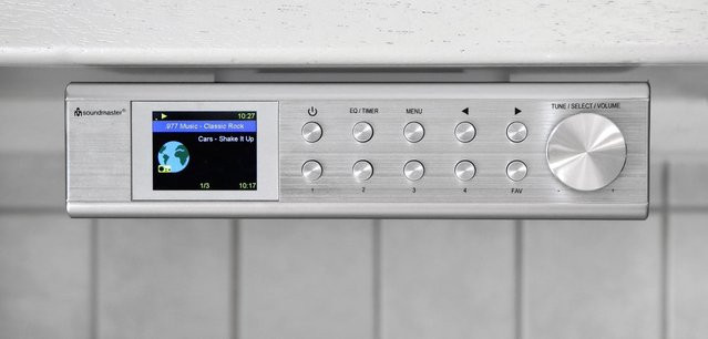 Soundmaster IR1500 Küchenunterbauradio mit Internet, DAB+ und Bluetooth in Silber - Bild 1