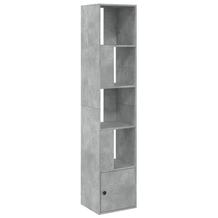 vidaXL Bücherregal modern in Betongrau aus MDF, B/T/H: 40 x 36 x 189 cm - Bild 2