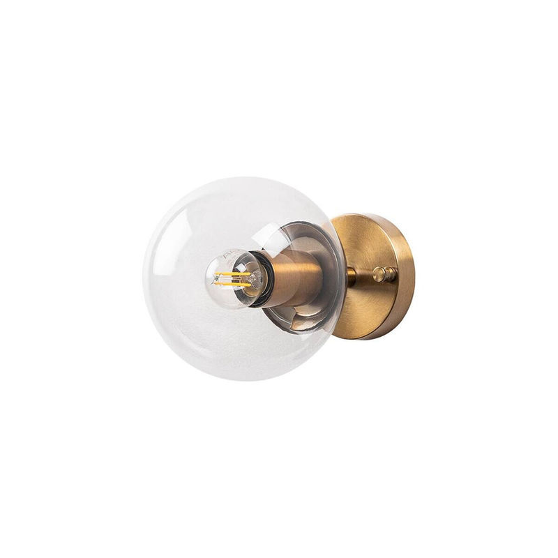 Opviq Wandleuchte Atmaca in Bronze aus Metall und Glas mit E14 Fassung, B/H/T: 15 x 24 x 15 cm - Bild 2