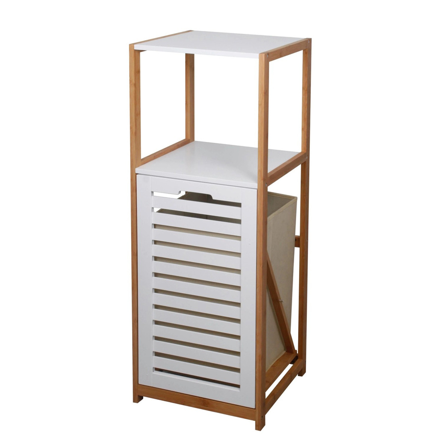 ecoTree Badezimmerregal in Beige, Weiß und Natur im skandinavischen Design - Bild 2