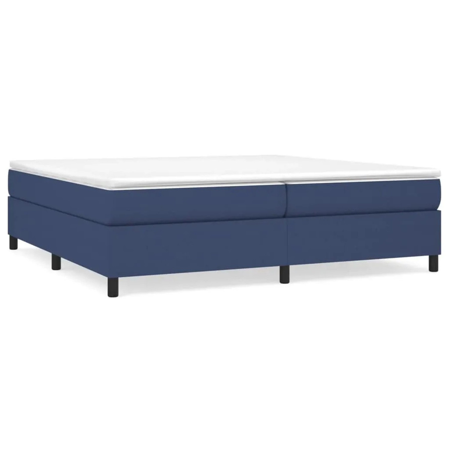vidaXL Boxspringbett Blau mit Stoffbezug B/T: 200 x 200 cm - Bild 2