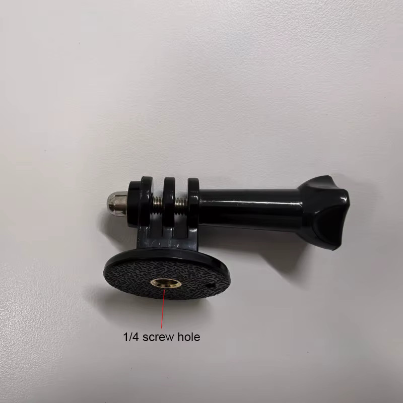 Stativadapterhalterung für GoPro und DJI OSMO Action Kameras mit 1/4 Zoll Schraubenadapter, Schwarz - Bild 2