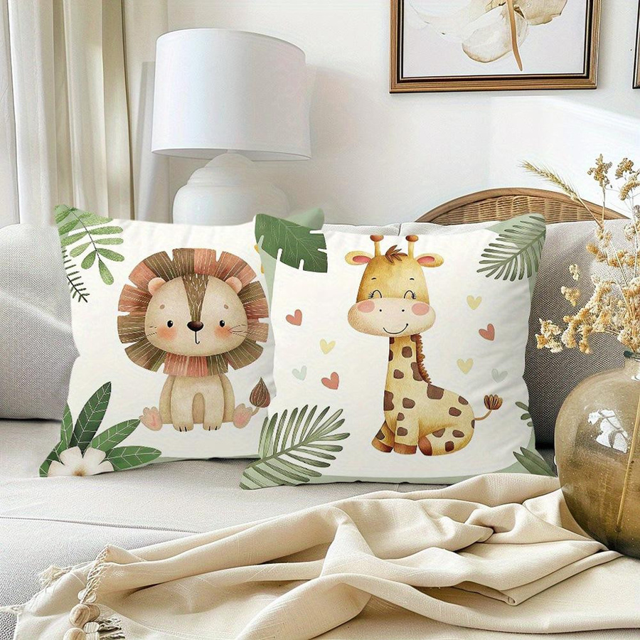 JMG Clothing Kissenbezüge mit Tierdruck in Multicolour, B/B/H: 50 x 50 x 50 cm - Bild 1
