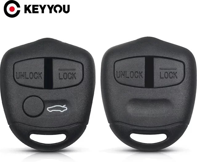 KEYYOU Auto Fernbedienung Schlüssel Shell für Mitsubishi Lancer EX Evolution Grandis Outlander Triton Pajero ASX in Schwarz ohne Klinge für 2 oder 3 Tasten - Bild 1