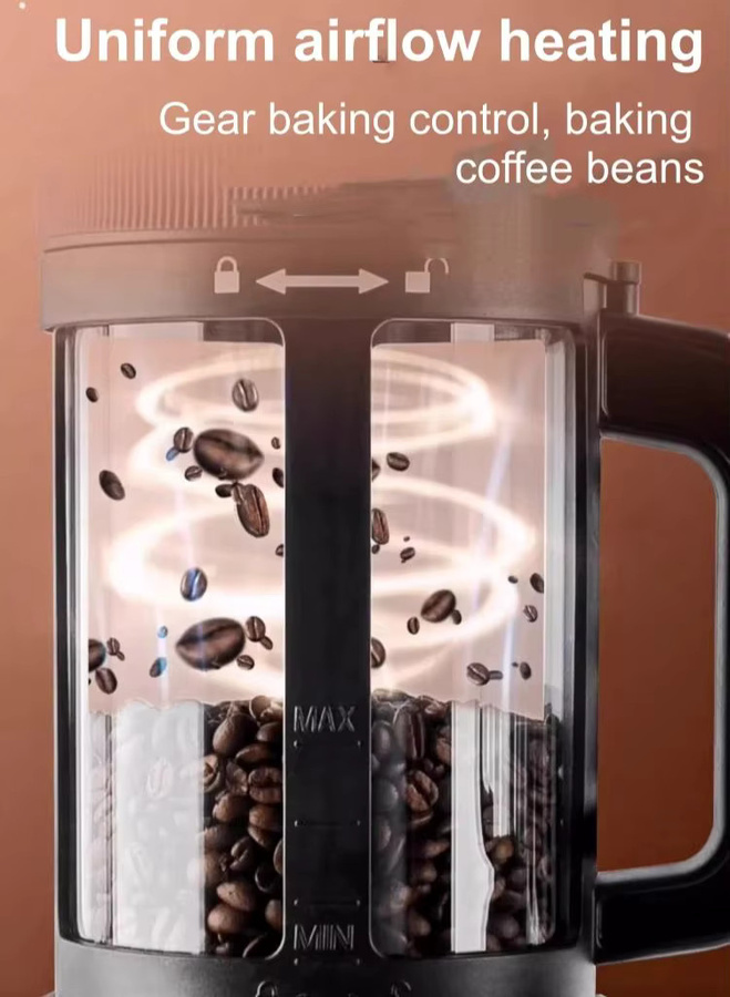 Heißluft-Kaffeebohnenröster für Haushalt und Gewerbe mit Temperaturregelung, Kühlung und automatischem Timer - Bild 4