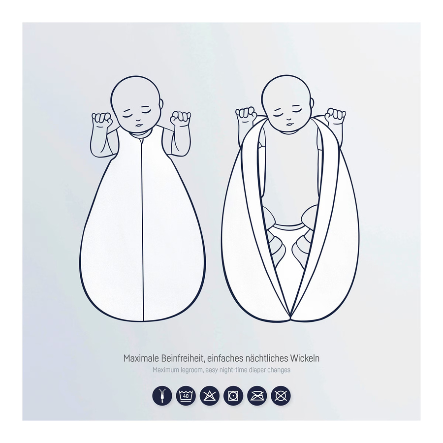 Julius Zöllner Sommerschlafsack Sommertraum aus Musselin für Babys 0.5 TOG in Pink und Braun - Bild 2