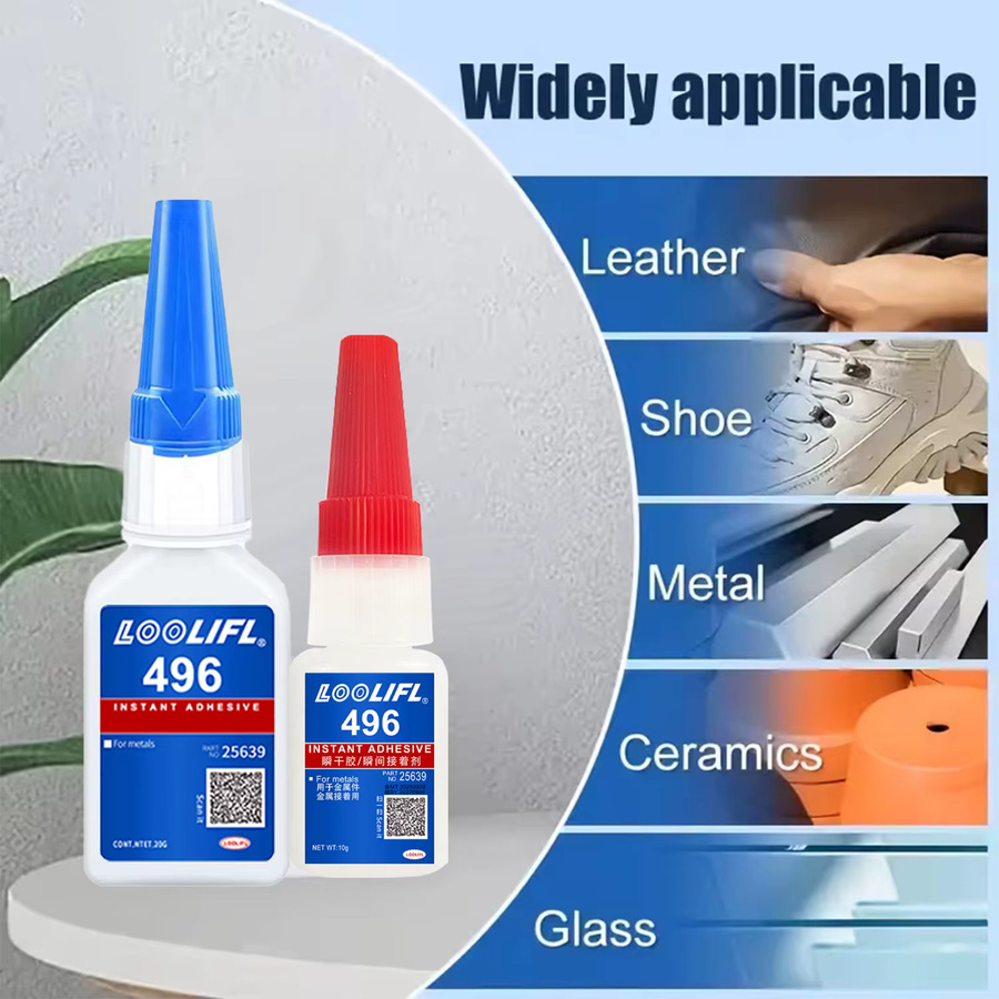 LOOLIFL Super-Kleber Cyanoacrylat transparent für Metall, Kunststoff, Holz, Keramik, Glas und DIY-Reparaturen - Bild 3