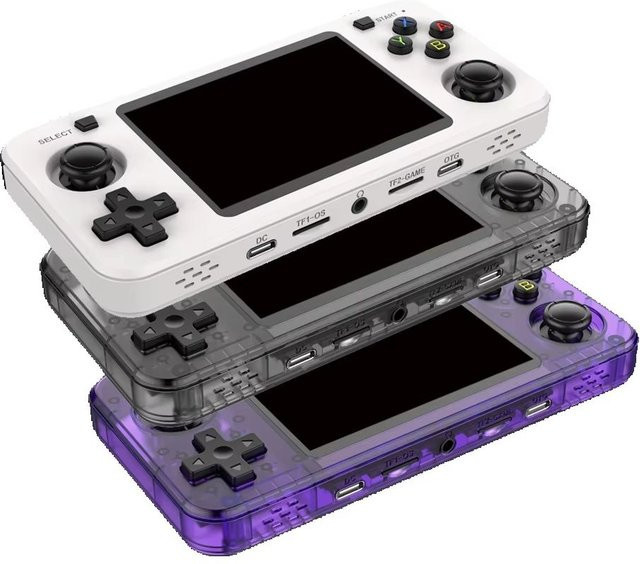 BOYHOM R3 6H Retro Handheld-Konsole mit 3,5-Zoll-IPS-Bildschirm und Open-Source-Linux-System in Grün - Bild 1