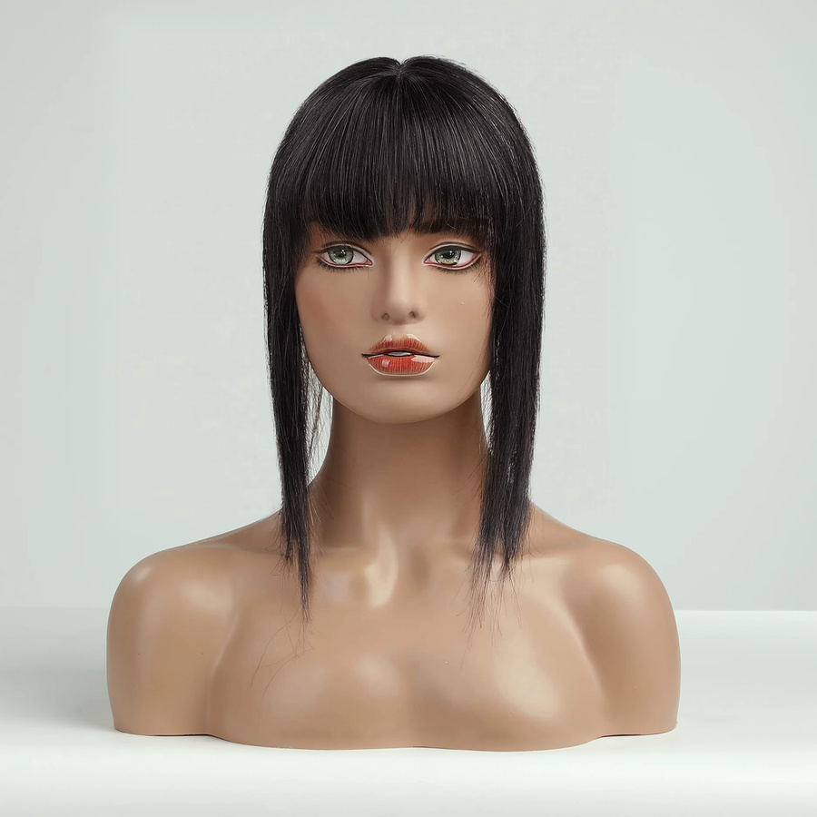 HAIRCUBE Echthaar-Topper mit Pony, 14 Zoll, Damen - Bild 4
