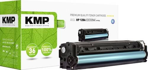 KMP Tonerpatrone kompatibel mit HP 128A CE320A in Schwarz für Laserdrucker mit einer Kapazität von 2000 Seiten - Bild 1