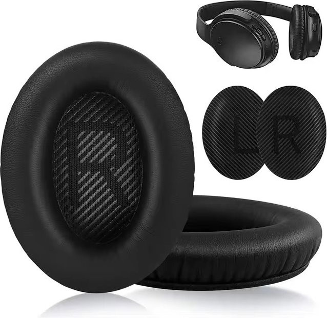 Bose Ersatz-Ohrpolster aus Memory-Schaum und Stoff in Schwarz für QC35 QC2 QC25 QC15 AE2 - Bild 1