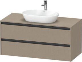 Duravit Waschtischunterschrank Ketho.2, Farbe Leinen, wandhängend, B/T: 120 x 55 cm - Bild 1