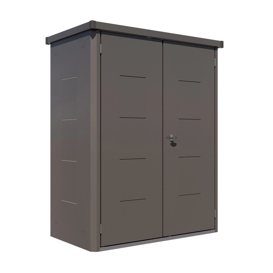 Telluria Gartenbox Giarmadio aus verzinktem Stahl in Anthrazit, B/H/T: 154 x 193 x 88 cm - Bild 2
