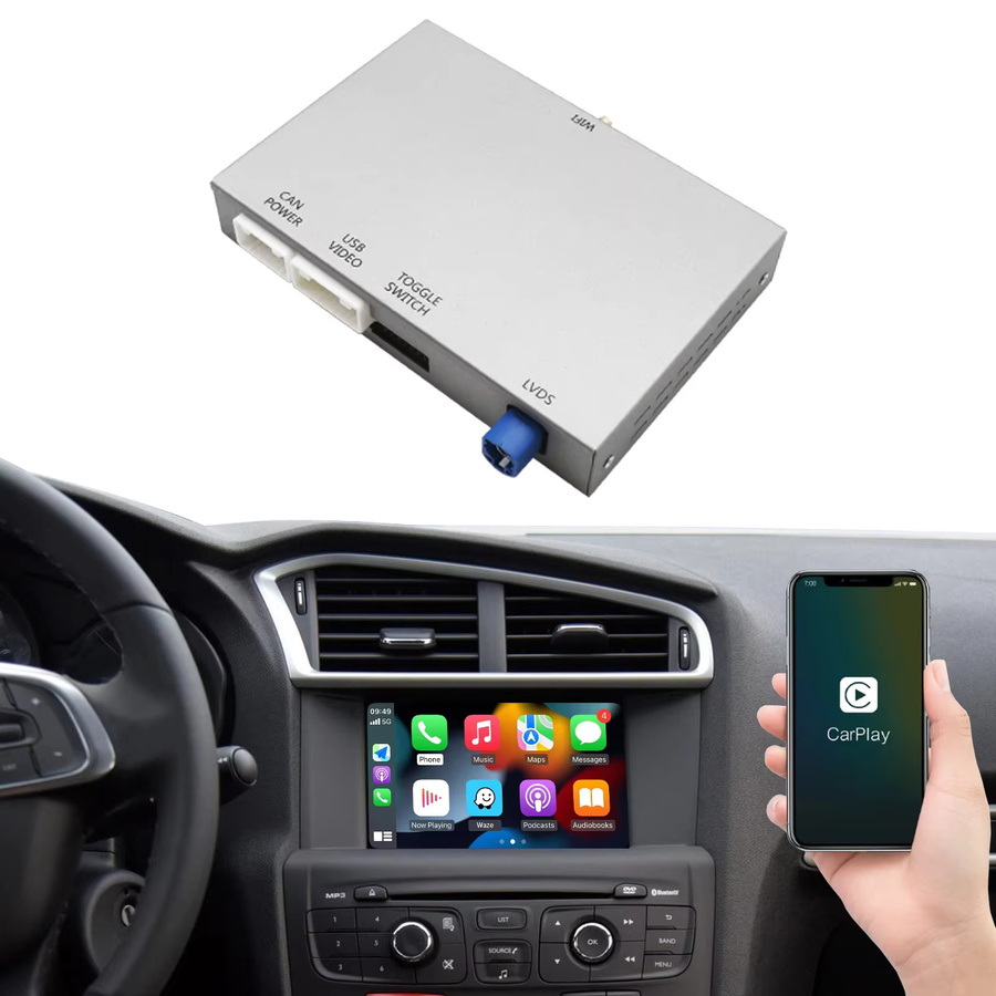 AUTOABC Kabelloses CarPlay und Android Auto Modul mit Mirror Link und Bluetooth für Peugeot SMEG Systeme (208, 308, 508, 3008) sowie Citroen C4, DS3, DS4, DS5 - Bild 6