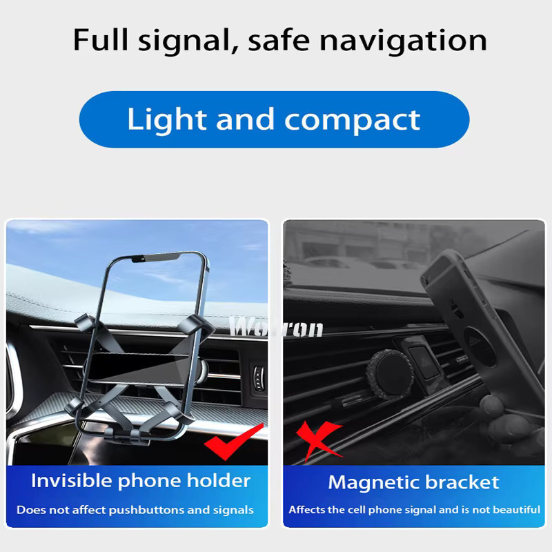 WTSTARTS Verstellbare Smartphone Halterung für Audi Q7 mit GPS-Navigationshalterung in Schwarz - Bild 3
