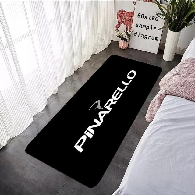 Fahrrad Teppich Matte mit Fahrrad Logo von Lodestar, Schwarz, B/T: 40 x 120 cm - Bild 1