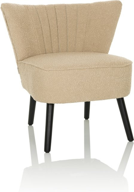 hjh LIVING Loungesessel MANISO in Beige aus Bouclé-Stoff - Bild 1