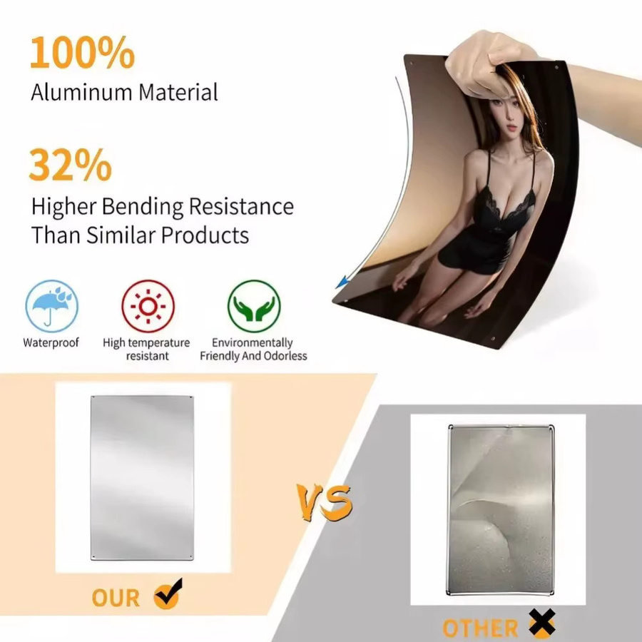 ArtMuse Metall-Wandkunst Moderne Frauensilhouette Minimalistischer Wanddruck für dein Wohnzimmer - Bild 2