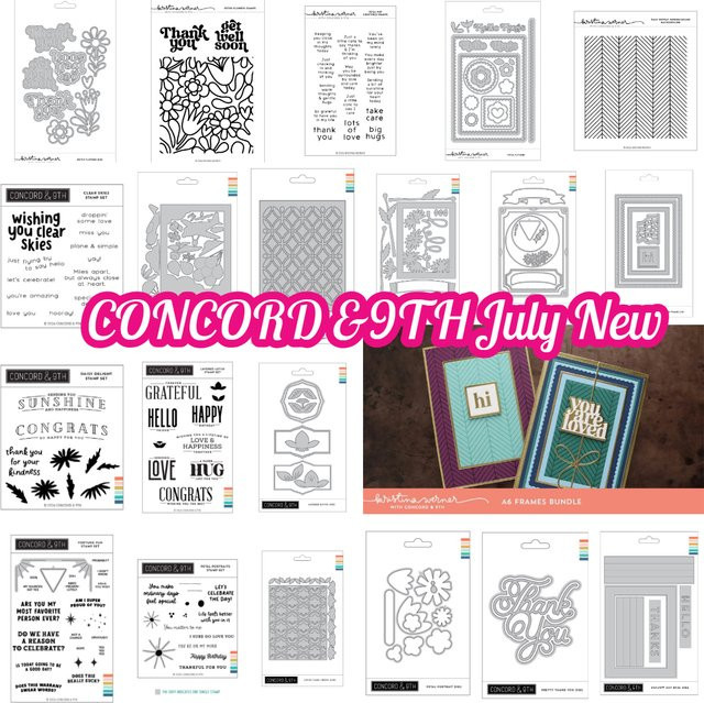 CONCORD&9TH Metall-Stanzformen und Silikonstempel mit Weihnachtsblumen-Motiv für DIY-Scrapbooking und Papierprägung - Bild 1