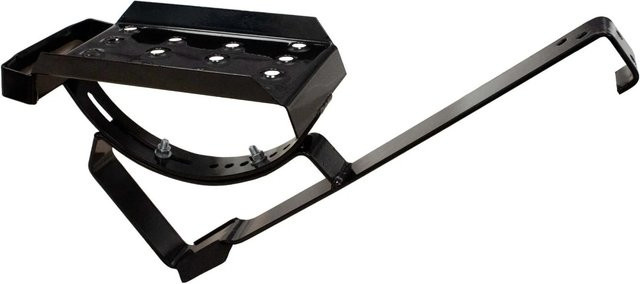 Daprona Dachtritt Set für Flache Dachziegel aus verzinktem Stahl in Schwarz, Breite: 25 cm - Bild 1