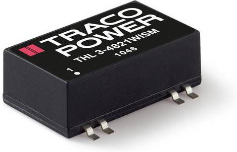TracoPower THL 3-2421WISM DC/DC-Wandler SMD 24 V/DC zu 5 V/DC und -5 V/DC 300mA 3W in Schwarz - Bild 1