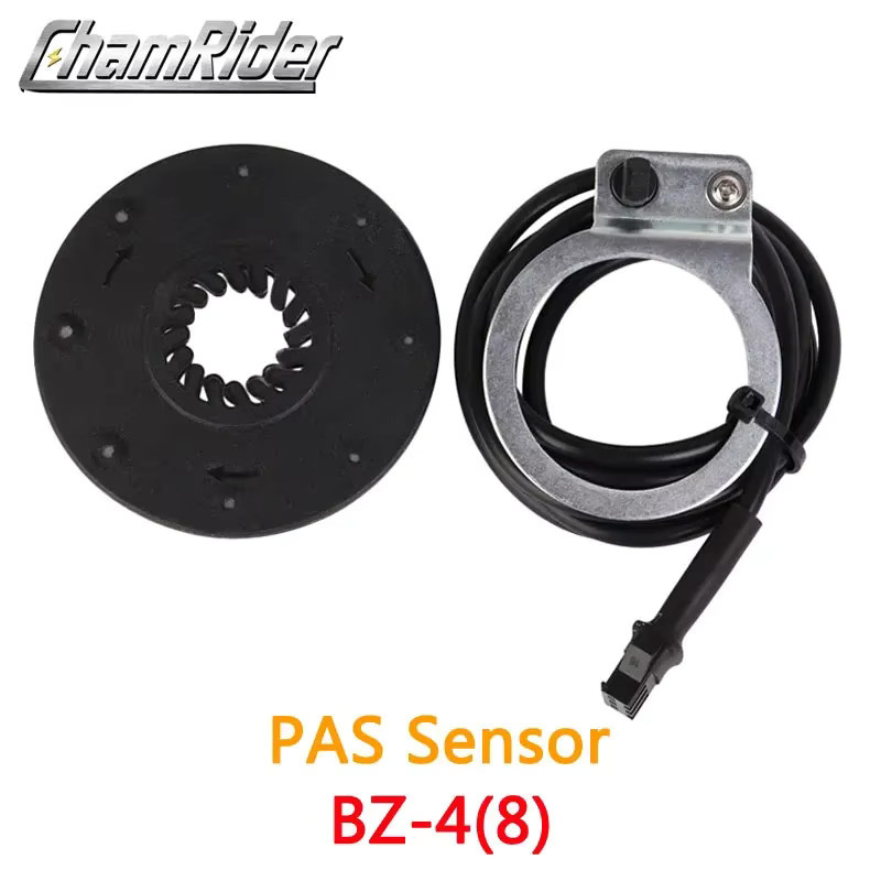 ChamRider KT PAS Pedal Assist Sensor V12L D12L BZ-4(8) BZ-10C mit Julet wasserdichtem Stecker, Dual Hall Sensoren und 12 Signalen, Schwarz - Bild 2