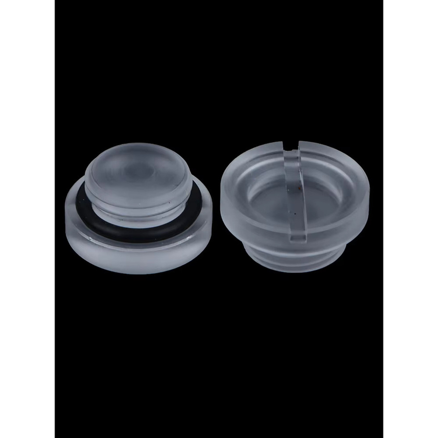 JETTING 2er-Set G1/4 Mattierte Acryl-Wasserstopper mit Drehverschluss und Dichtungsknopf für Wasserkühlungsanschlüsse, transparent - Bild 3