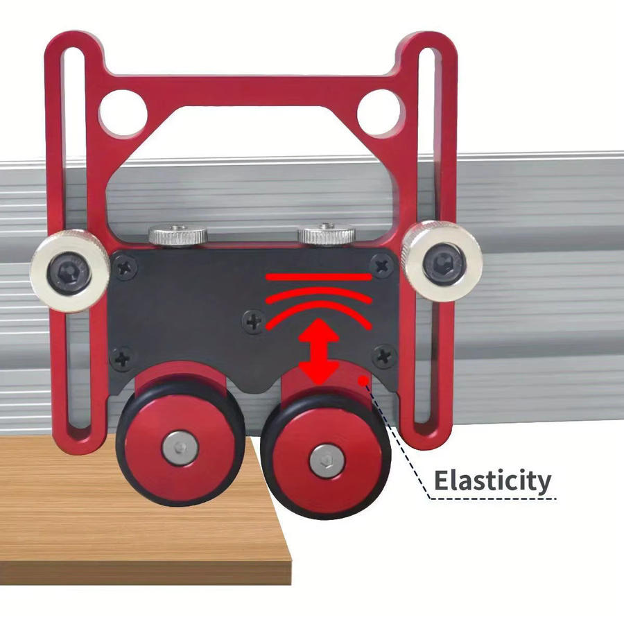 FNICEL Stock Guide Roller aus Aluminiumlegierung als verstellbarer Feeding Guide und Anti-Rebound Feather Board für Tischsägen - Bild 3
