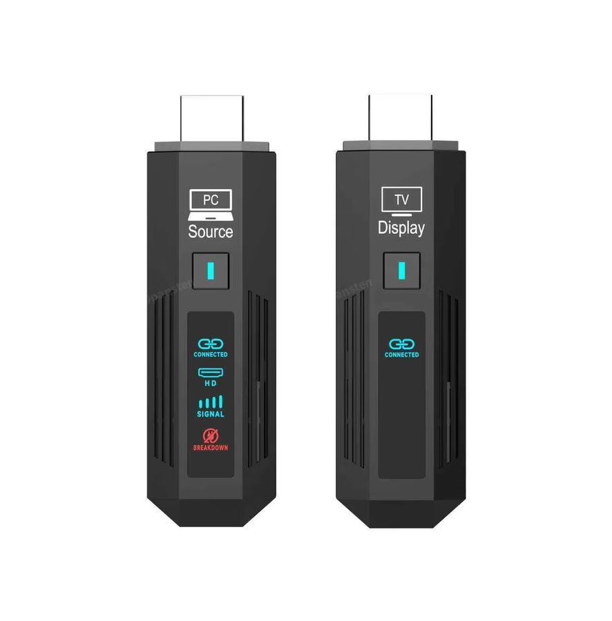 VIKEFON Kabelloser HDMI Audio-Video-Sender und Empfänger in Schwarz für Full HD 1080P mit 50m Reichweite für Kamera, Laptop, PC zu TV, Monitor oder Projektor - Bild 5