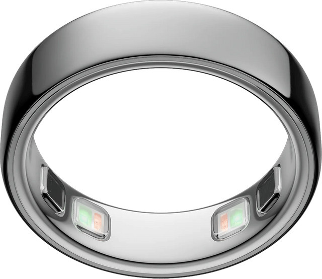 Oura Ring 5 Smart Ring mit Schlaf-Tracking und Herzfrequenzmessung in Silber, Größe 9 - Bild 1