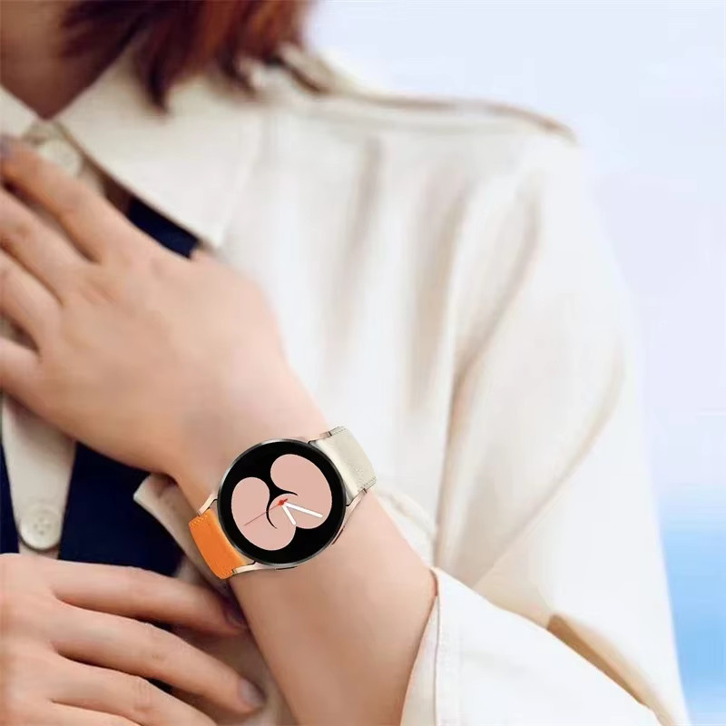 Xiaomi Uhrenarmband Leder, 22 mm, orange - Bild 2