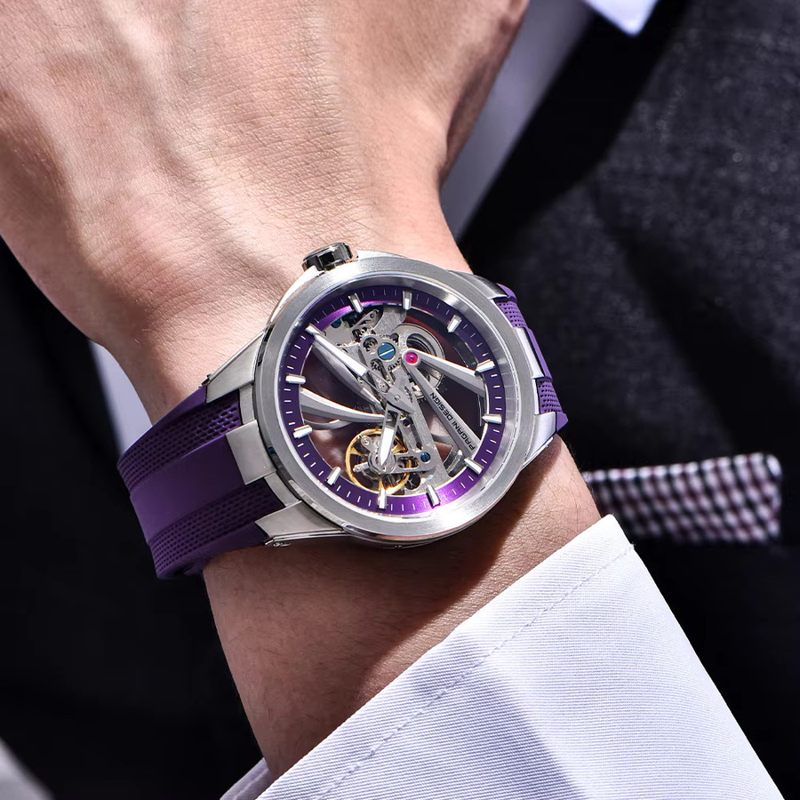 Pagani Automatik-Armbanduhr, Edelstahl, Saphirglas, Herren - Bild 5