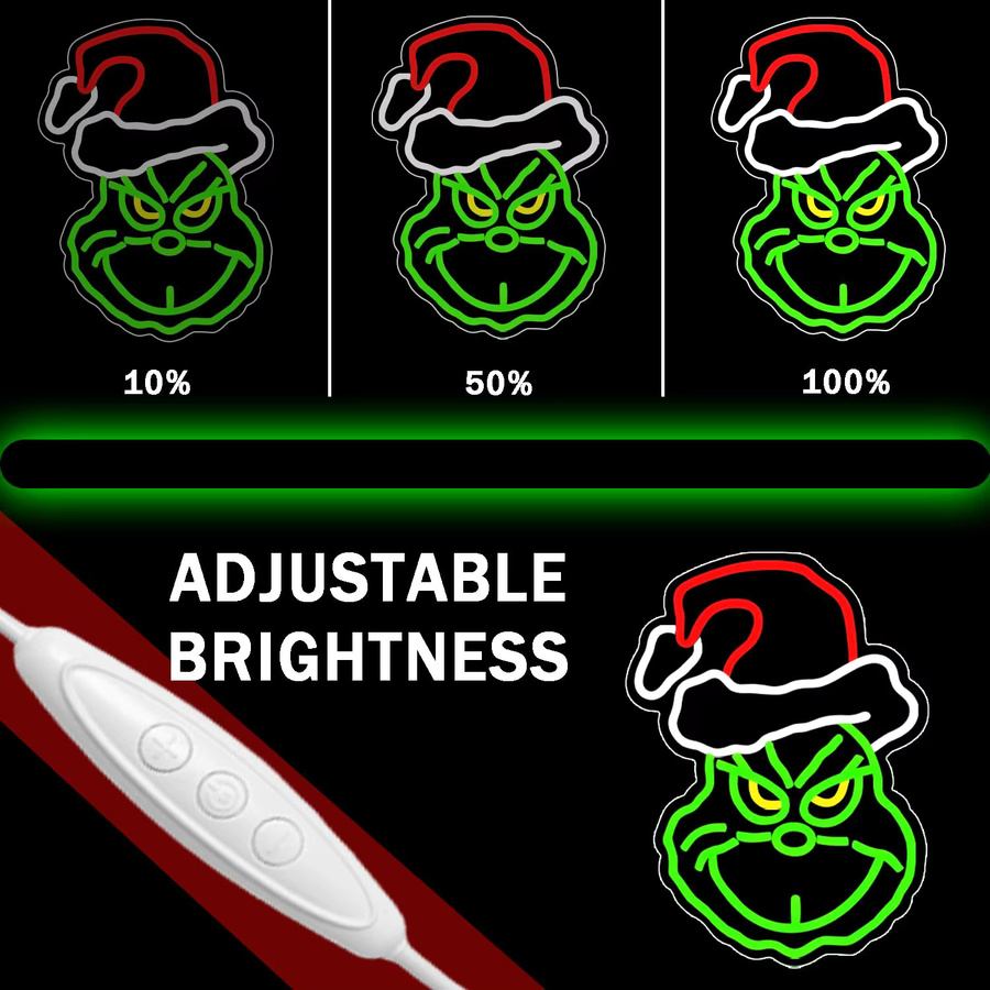 LED Weihnachts-Neonschild Multicolour zur Wanddekoration für Schlafzimmer, Wohnzimmer und Kinderzimmer mit USB-Anschluss - Bild 5