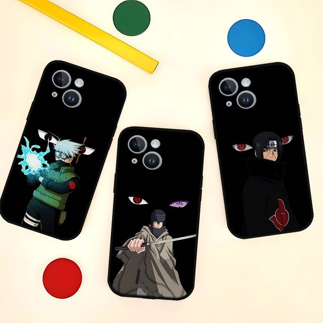 Naruto Sharingan Handyhülle in Schwarz für iPhone und iOS Modelle - Bild 1